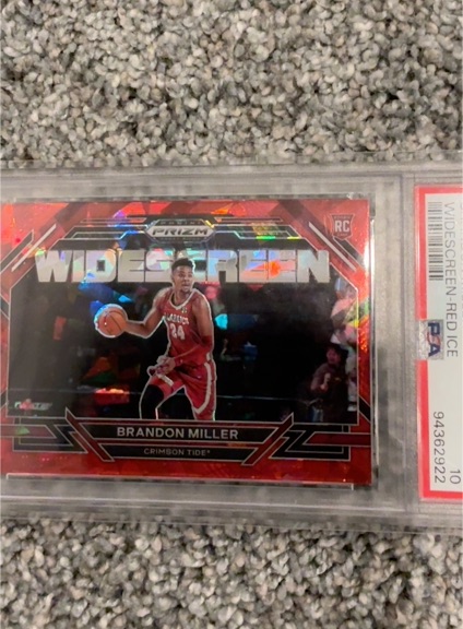 2023-24 Panini Prizm Draft Picks Widescreen #9 Brandon Miller — front