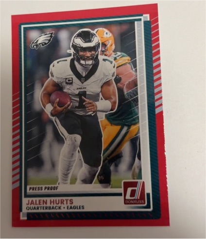 2025 Panini Donruss #16 Jalen Hurts — front