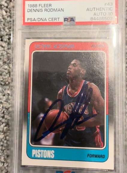 1988 Fleer #43 Dennis Rodman — front