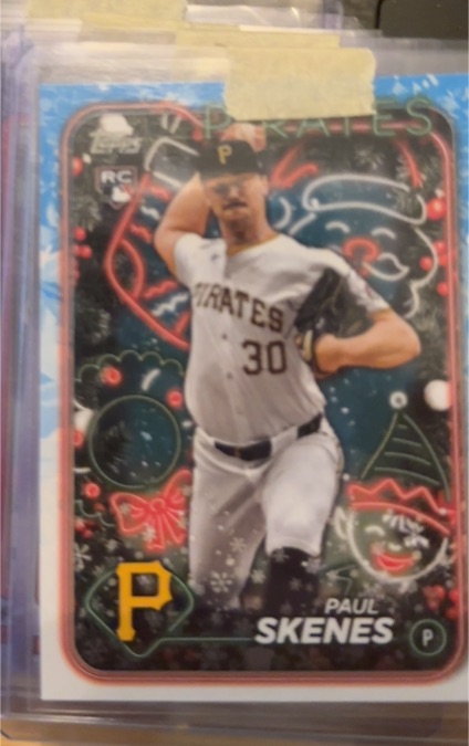 2024 Topps Holiday #H165 Paul Skenes — front