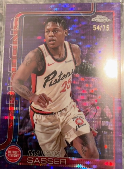 2025-26 Topps Chrome #35 Marcus Sasser — front