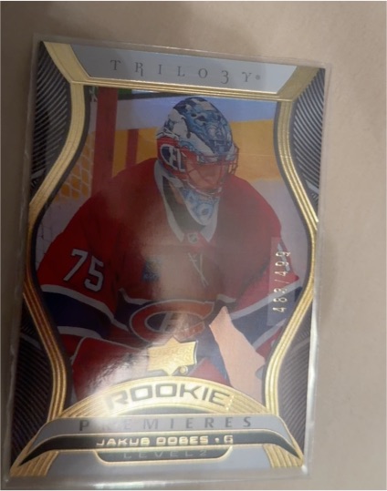 2024-25 Upper Deck Trilogy Rookie Premieres Level 2 #T19 Jakub Dobes — front