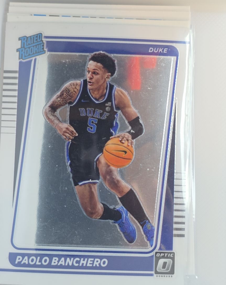 2022 Panini Chronicles Draft Optic Rated Rookie #2 Paolo Banchero — front