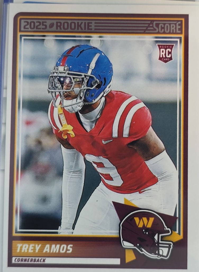 2025 Panini Score #92 Trey Amos — front
