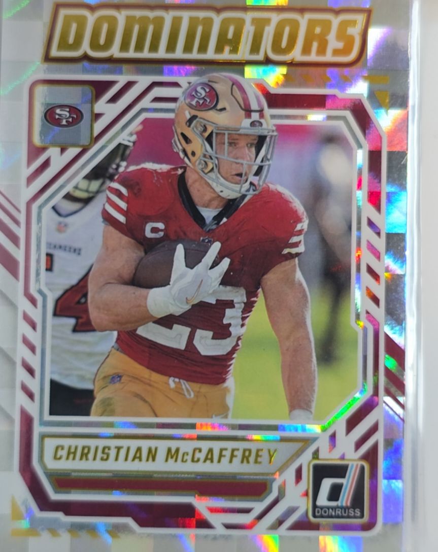 2025 Donruss Dominators #DOM-CMY Christian McCaffrey — front