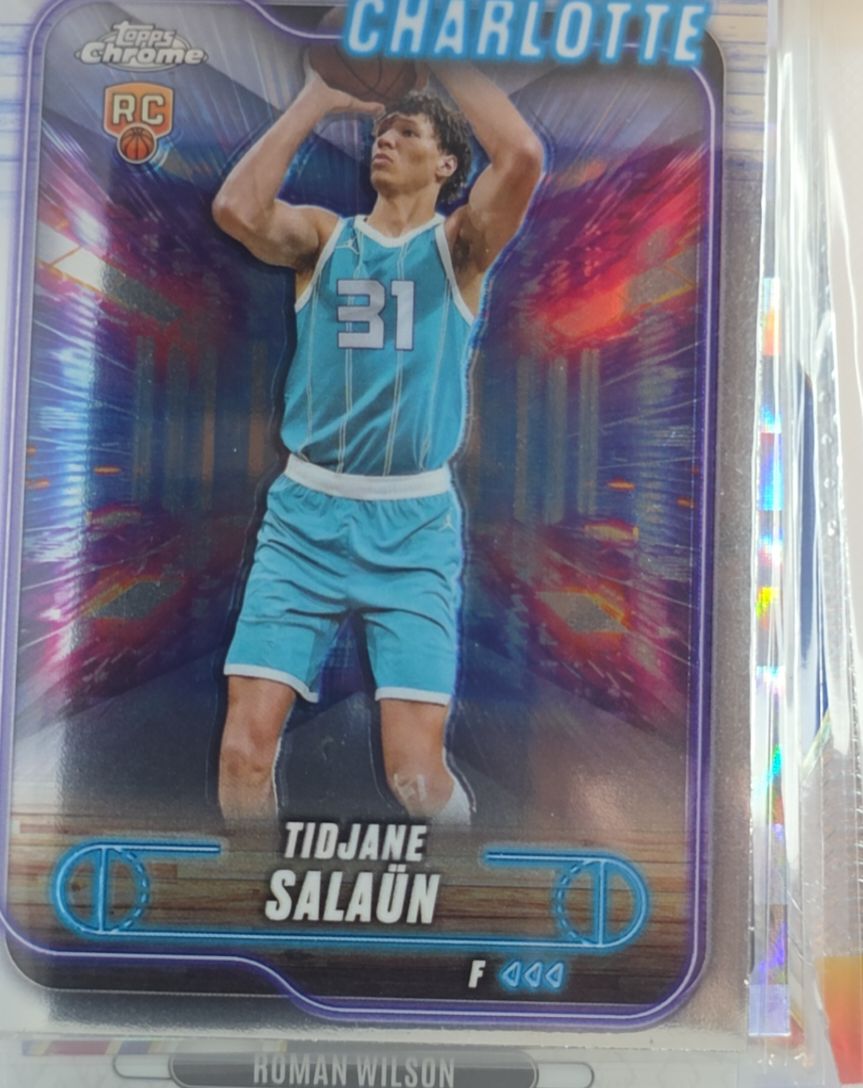 2024-25 Topps Chrome Basketball #148 Tidjane Salaün — front