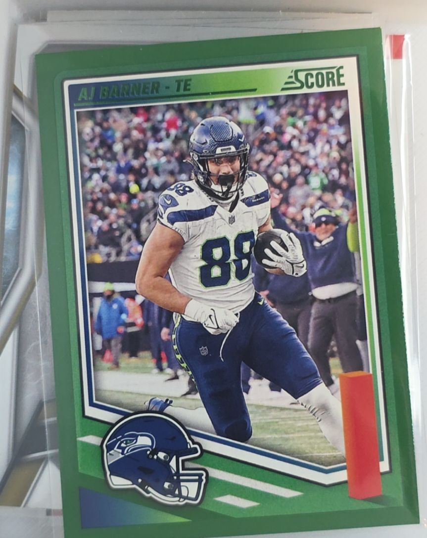2025 Panini Score #82 AJ Barner — front