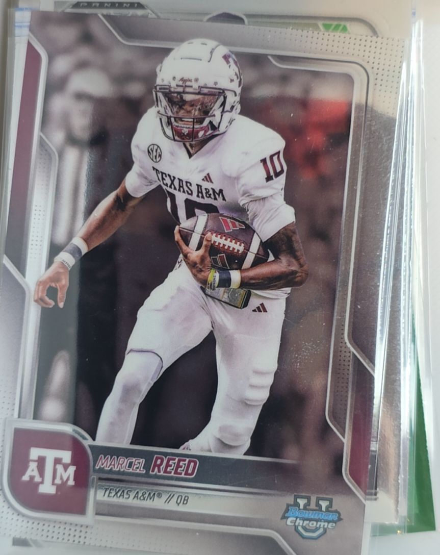 2025 Bowman U Chrome #133 Marcel Reed Texas A&M Aggies — front