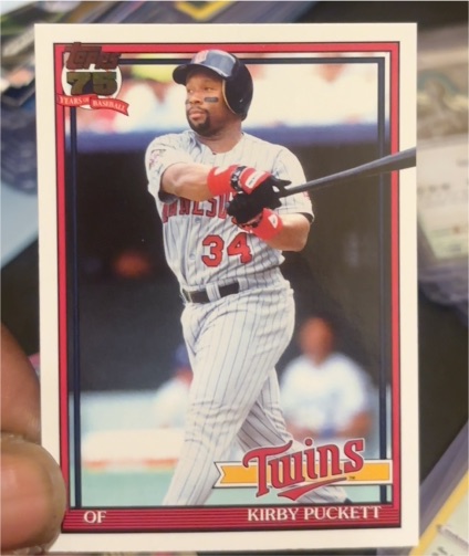 1991 Topps #T91-94 Kirby Puckett — front