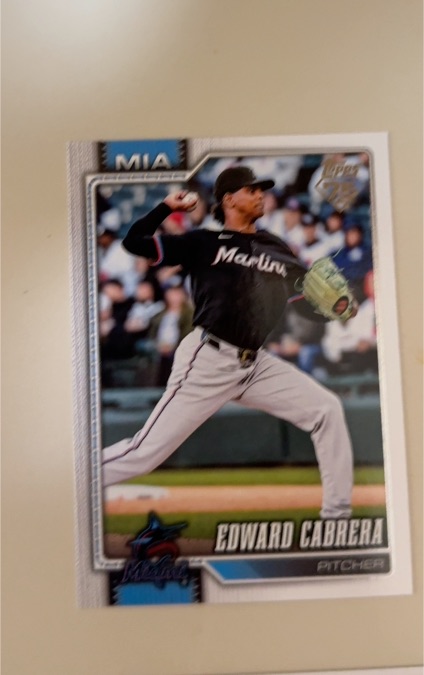 2026 Topps Series 1 #172 Edward Cabrera — front