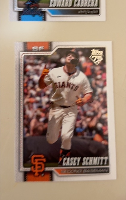 2026 Topps #8F Casey Schmitt — front