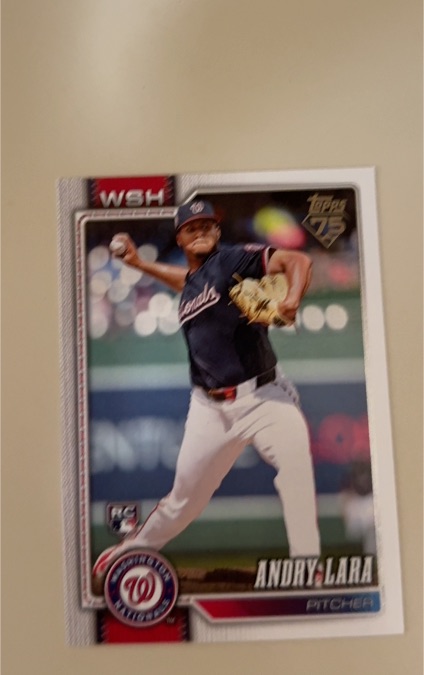 2021 Topps #WSH Andry Lara — front