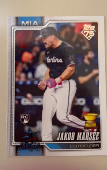 2026 Topps Series 1 #37 Jakob Marsee — front