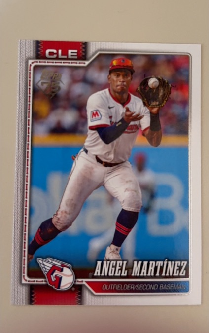 2026 Topps Series 1 #244 Angel Martínez — front