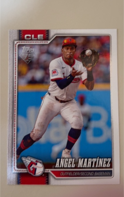 2026 Topps Series 1 #244 Angel Martínez — front
