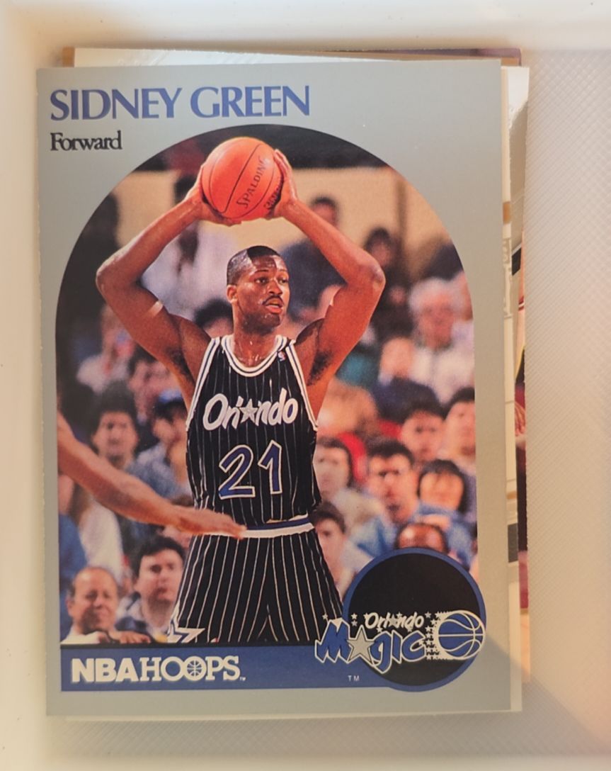 1990-91 NBA Hoops #218 Sidney Green — front