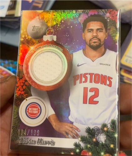 2025-26 Topps Holiday #PR-TH Tobias Harris — front