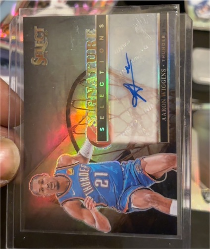 2024-25 Panini Select Signature Selections #SS-WIG Aaron Wiggins — front