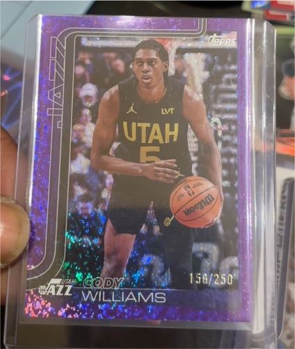2025-26 Topps #130 Cody Williams — front