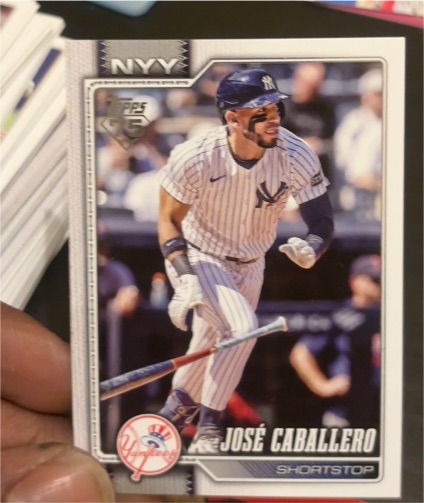 2026 Topps Series 1 #88 José Caballero — front