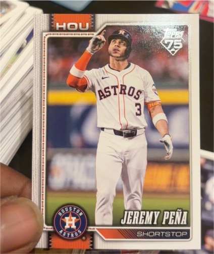 2026 Topps 75 #75 Jeremy Peña — front