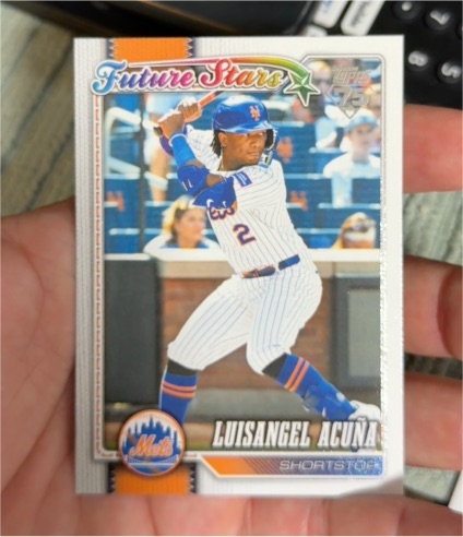 2026 Topps Series One #275 Luisangel Acuña Future Stars Insert — front