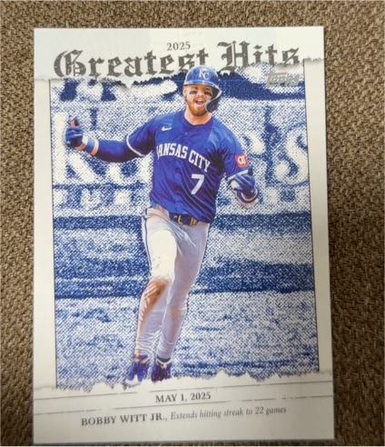 2026 Topps Series 1 #GH-18 Bobby Witt Jr. Greatest Hits — front