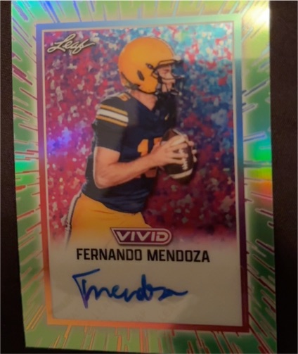 2025 Leaf Vivid #BA-FM1 Fernando Mendoza — front