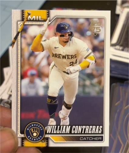 2026 Topps Series 1 #192 William Contreras — front