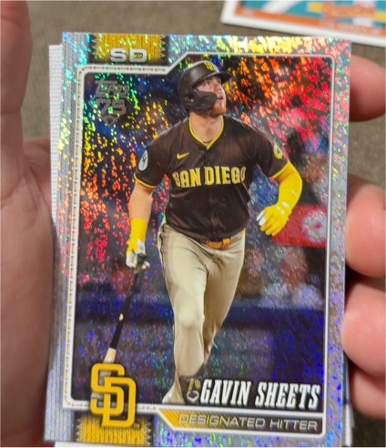 2026 Topps Series 1 #216 Gavin Sheets — front