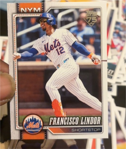 2026 Topps Series 1 #123 Francisco Lindor — front