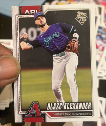 2026 Topps Series 1 #6 Blaze Alexander — front