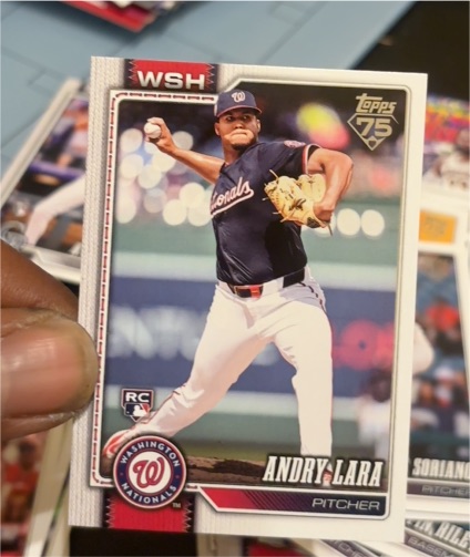 2026 Topps Series 1 #36 Andry Lara Washington Nationals RC — front