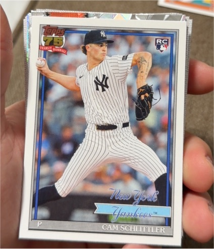 2026 Topps Series 1 #T91-86 Cam Schlittler — front