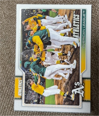 2026 Topps Series 1 #304 Athletics Team Card — front