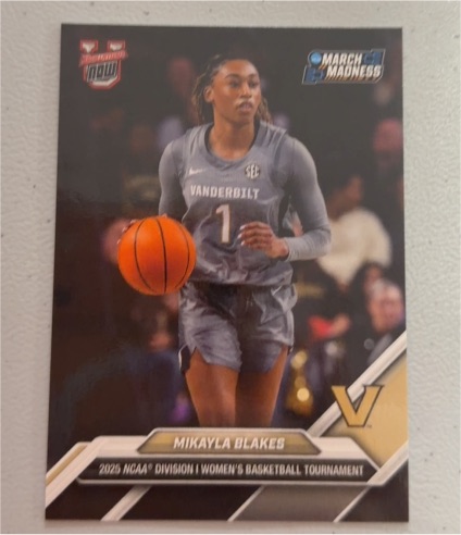 2024-25 Bowman U Now NCAA March Madness #9 Mikayla Blakes — front