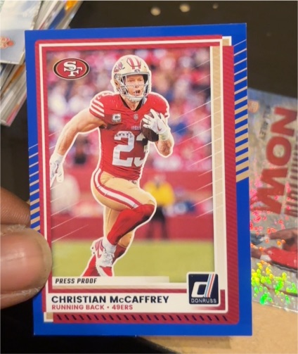 2025 Panini Donruss #161 Christian McCaffrey — front