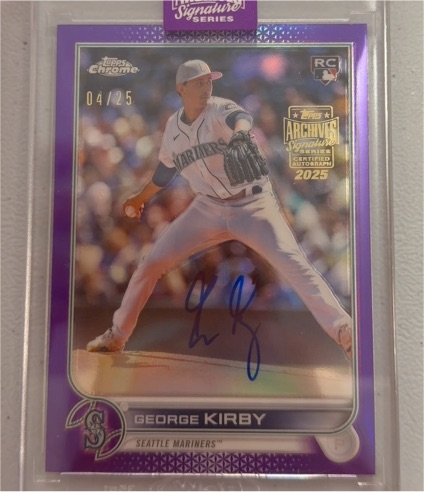 2024 Topps Archives Signature Series #04/25 George Kirby — front