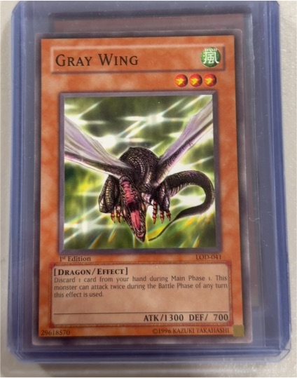 Yu-Gi-Oh! Legacy of Darkness LOD-041 Gray Wing 1st Edition — front