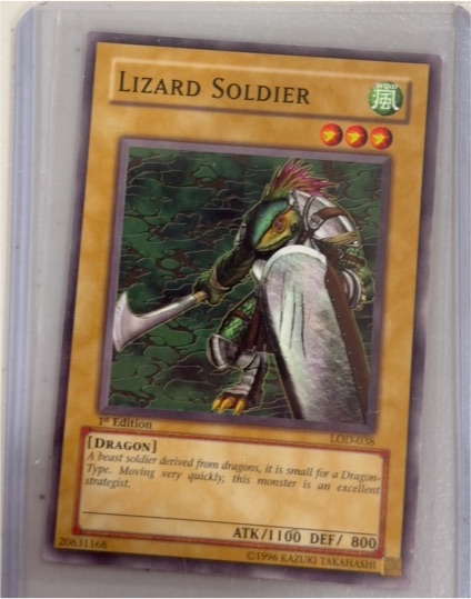 Yu-Gi-Oh! Legacy of Darkness #LOD-038 Lizard Soldier — front
