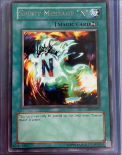 Yu-Gi-Oh! Labyrinth of Nightmare #LON-090 Spirit Message "N" — front