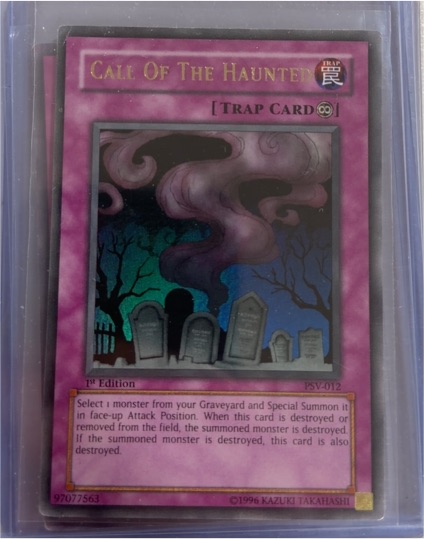 1996 Yu-Gi-Oh! PSV-012 Call Of The Haunted — front