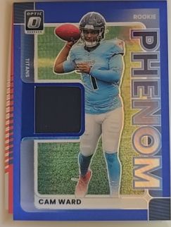 2025 Panini Donruss Rookie Phenom Jerseys #RPJ-CWD Cam Ward — front