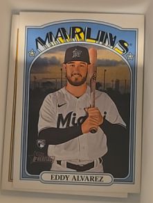 2021 Topps Heritage High Number #528 Eddy Alvarez — front