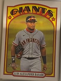 2021 Topps Heritage #650 Luis Alexander Basabe — front