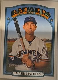 2021 Topps Heritage #694 Mark Mathias — front