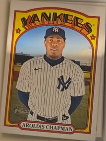 2021 Topps Heritage #515 Aroldis Chapman — front