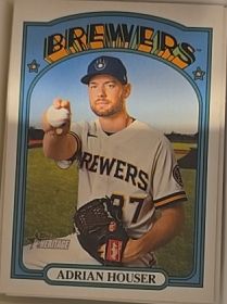 2021 Topps Heritage #583 Adrian Houser — front