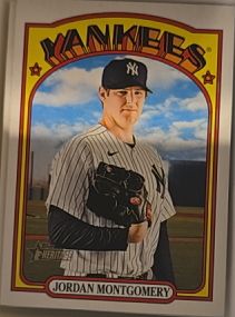 2021 Topps Heritage #527 Jordan Montgomery — front