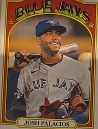 2021 Topps Heritage #589 Josh Palacios — front